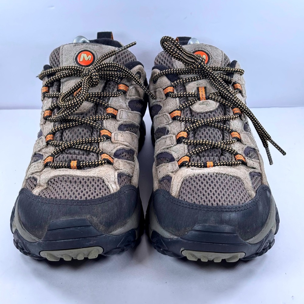 Merrell Moab 2 Vent Mens 9 Hiking Shoes Earth Brown Black J06011 Vibram - Picture 2 of 9